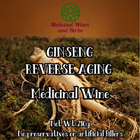 GINSENG REVERSE AGING MEDICINAL WINE KIT
